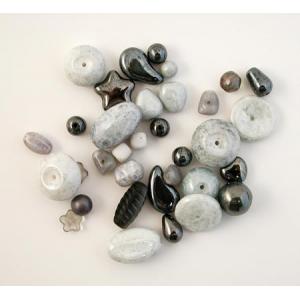 Czech Glass Bead Mix - [BMB15] Marble