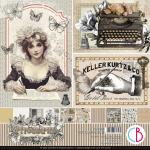 Ciao Bella 12" x 12" Patterns Pad - Typographic [CBT095]