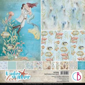 Ciao Bella 12" x 12" Patterns Pad - Underwater Love [CBT050]