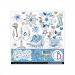 Ciao Bella 6" x 6" Fussy Cut Paper Pad - Elegance Of Blue [CBQE079]