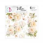 Ciao Bella 6" x 6" Fussy Cut Vellum Paper Pack - Always & Forever [CBVQ014]