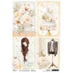 Ciao Bella A4 Rice Paper - Always & Forever Cards [CBRP406]