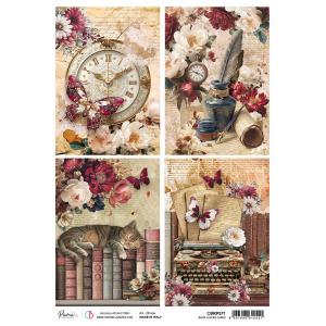 Ciao Bella A4 Rice Paper - Book Lovers Cards [CBRP571]