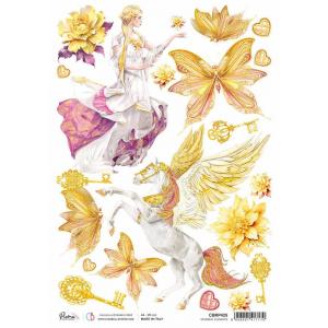 Ciao Bella A4 Rice Paper - Ethereal Elements [CBRP425]