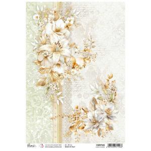 Ciao Bella A4 Rice Paper - Lilies In Verse [CBRP545]