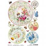 Ciao Bella A4 Rice Paper - Microcosmos Clocks [CBRP124]