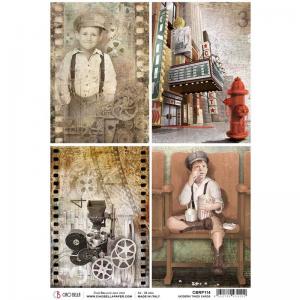 Ciao Bella A4 Rice Paper - Modern Times Cards [CBRP114]