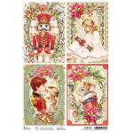 Ciao Bella A4 Rice Paper - Nutcracker Cards [CBRP486]