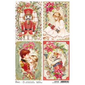 Ciao Bella A4 Rice Paper - Nutcracker Cards [CBRP486]