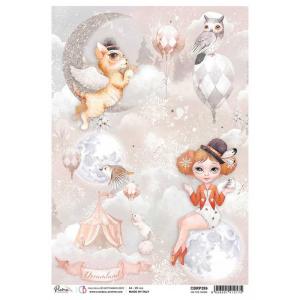 Ciao Bella A4 Rice Paper - On The Moon [CBRP286]