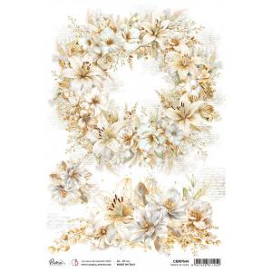 Ciao Bella A4 Rice Paper - Tangle Of Lilies [CBRP544]