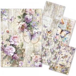 Ciao Bella A4 Tissue Paper - Whimsical Butterflies [HA003]