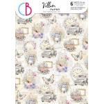 Ciao Bella A4 Vellum Paper Pack - Flower Shop [CBV016]