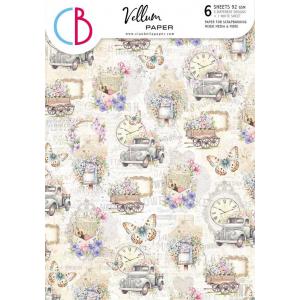 Ciao Bella A4 Vellum Paper Pack - Flower Shop [CBV016]