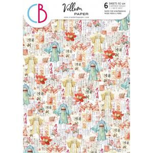 Ciao Bella A4 Vellum Paper Pack - Land Of The Rising Sun [CBV015]