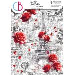 Ciao Bella A4 Vellum Paper Pack - Paris Je T'aime [CBV020]