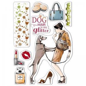 Ciao Bella Clear Stamp Set - Dog Hair Is My Glitter [PS8001]