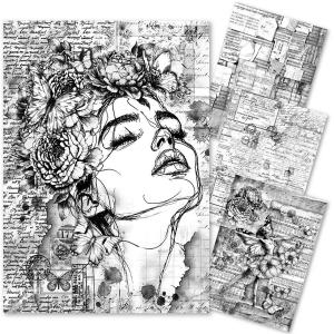 Ciao Bella Lu Mania A4 Mixed Media Rice Paper Set - Meaningful Memories [MF005]