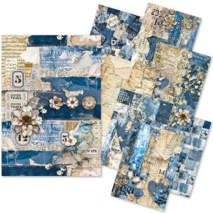 Ciao Bella Lu Mania A5 Mixed Media Craft Mix - Urban Blue Denim [MC002]