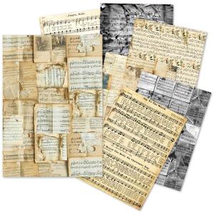 Ciao Bella Lu Mania A5 Tissue Paper Set - Music Sheets [ME002]