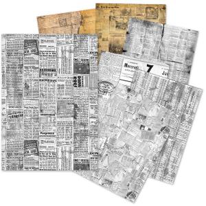 Ciao Bella Lu Mania A5 Tissue Paper Set - Newspapers [ME003]