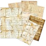 Ciao Bella Lu Mania A5 Tissue Paper Set - Vintage Manuscripts [ME001]