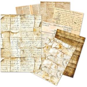 Ciao Bella Lu Mania A5 Tissue Paper Set - Vintage Manuscripts [ME001]