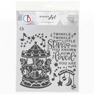 Ciao Bella Stencil Art Stencil - Carousel [MS8-033]