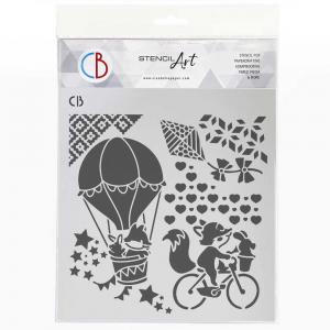 Ciao Bella Stencil Art Stencil - Travel With Imagination [MS8-032]