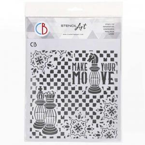 Ciao Bella Stencil - Art Texture Stencil - Make Your Move [MS8-014]