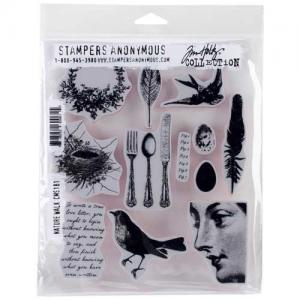 Stampers Anonymous/Tim Holtz Unmounted Rubber Stamps - [CMS181] Nature Walk