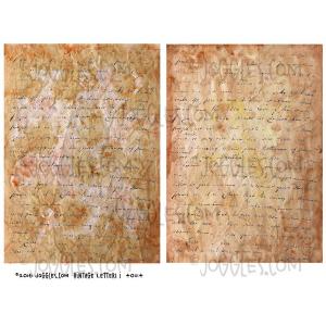 Joggles Collage Sheets - Vintage Letters [JG401114]
