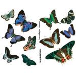 Joggles Collage Sheets - Blue & Green Butterflies [JG401028]
