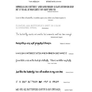 Joggles Collage Sheets - Butterfly Quotes [JG401026]