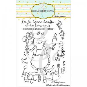 Colorado Craft Company Clear Stamp Set - Bon Appetit! [AJ636]