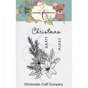 Colorado Craft Company Clear Stamp Set - Floral Accent Mini [KL728]