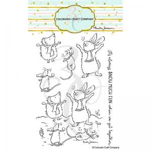Colorado Craft Company Clear Stamp Set - Get Together [AJ523]