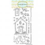 Colorado Craft Company Clear Stamp Set - Gingerbread House [AJ526]