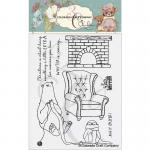 Colorado Craft Company Clear Stamp Set - Knitting Bear [KL724]