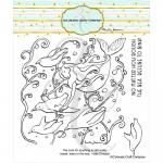 Colorado Craft Company Clear Stamp Set - Mermaid & Penguins [AJ758]