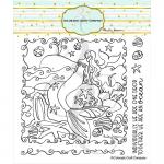 Colorado Craft Company Clear Stamp Set - Mermaid & Whale [AJ760]