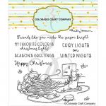 Colorado Craft Company Clear Stamp Set - Mice Lights [AJ834]