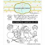 Colorado Craft Company Clear Stamp Set - Mice Ornaments [AJ832]