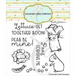 Colorado Craft Company Clear Stamp Set - Peas Forgive Me [AJ784]