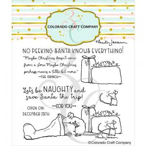 Colorado Craft Company Clear Stamp Set - Sneaky Mice [AJ836]