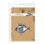 Cosmic Shimmer / Andy Skinner Cling Stamp - Steampunk Fish [07-0055-AS]