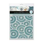 Cosmic Shimmer / Andy Skinner Mixed Media Stencil 8" x 8" - Spiral Burst [08-0003-AS]