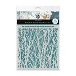 Cosmic Shimmer / Andy Skinner Mixed Media Stencil 8" x 8" - Woodland [08-0006-AS]