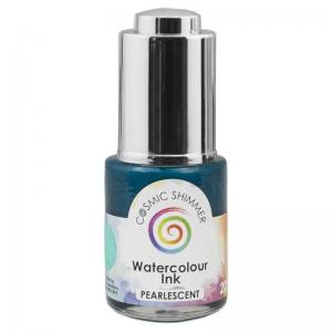 Cosmic Shimmer Pearlescent Watercolor Ink - Jade Sparkle