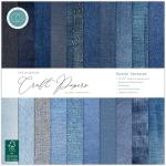 Craft Consortium 12" x 12" Paper Pad - Denim Textures [CCEPAD044]